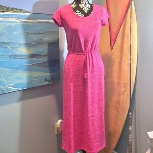 ⭐️T by Talbots,Summer Collection, Vibrant Pink,Drawstring Waist,Strap Back, Soft